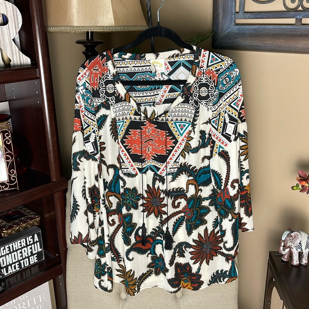 Fig and Flower blouse.